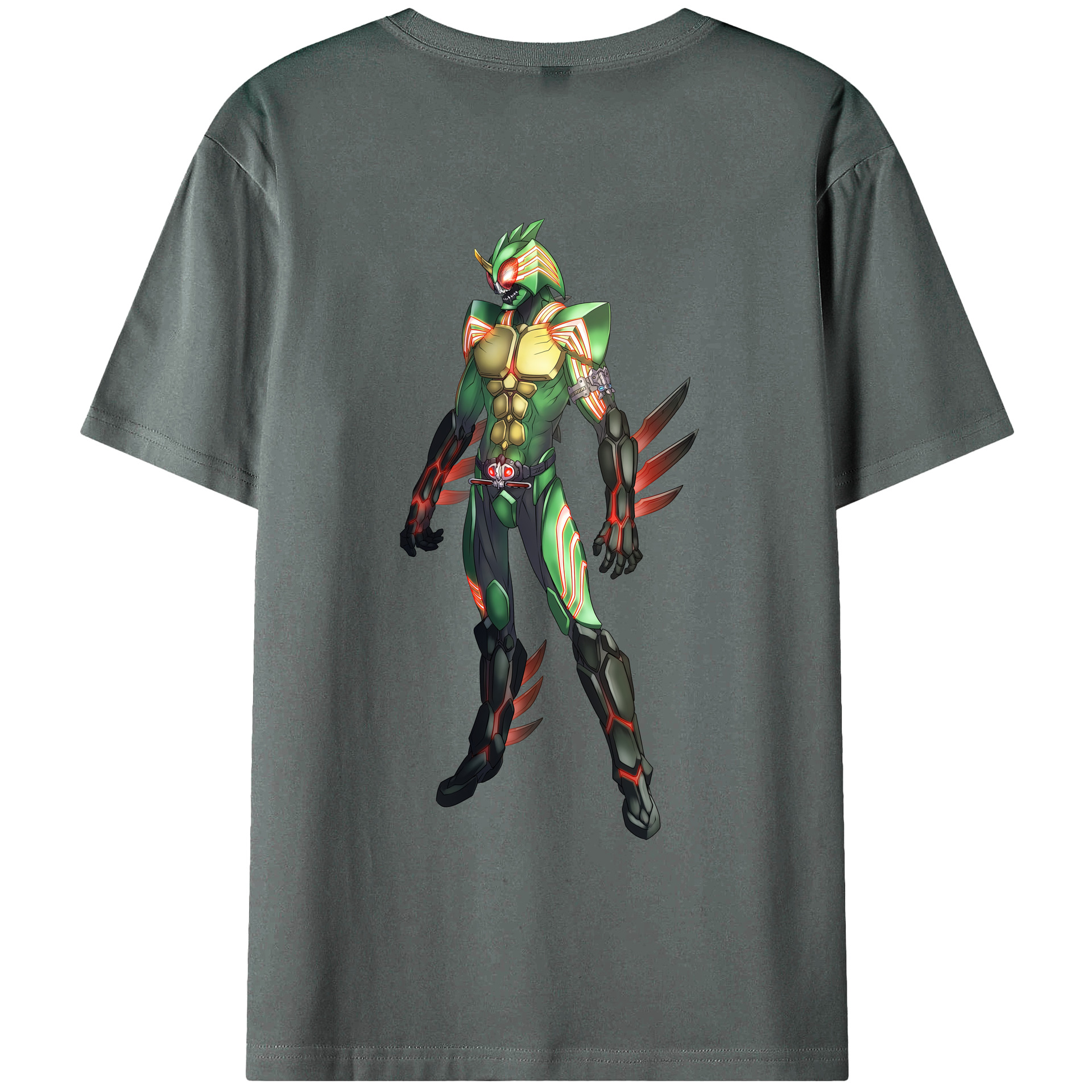 （画像用） ウルトラマン Ultraman 綿100％ メンズ半袖Tシャツ（バックプリント） 通気性